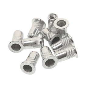 Заклепка резьбовая M6х1мм алюминиевая 10шт. JTC