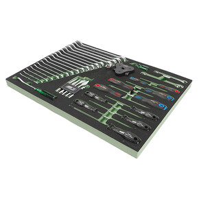 Набор инструментов 40 предметов слесарно-монтажный в ложементе JTC