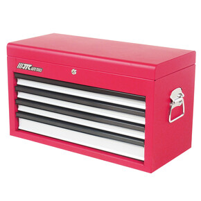 JTC-3011 - Ящик для инструмента 4 секции JTC - 
 Оснащен прочными боковыми ручками.
 Порошковая окраска.
 Наличие центрального замка обеспечивает дополнительную защиту от несанкционированного доступа к инструментам.
 Выдвижные ящики ос