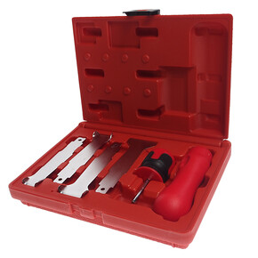 JTC-2517 - Набор для удаления герметика лобового стекла 6 предметов JTC - Специально заточенные лезвия помогают избежать повреждения краски при удалении герметика при ремонте лобового стекла
В комплекте:

3 шт. лезвия крылатого типа
 1