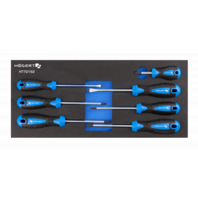 HOEGERT Набор отверток плоских 7 шт., ложемент EVA