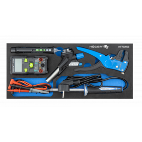 HOEGERT Инструменты для электриков 5 шт., ложемент EVA