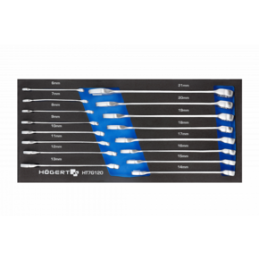 HOEGERT Набор ключей комбинированных 16 шт., ложемент EVA