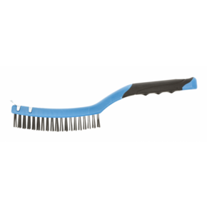 HOEGERT Щетка из стальной проволоки со скребком, 3 х 19