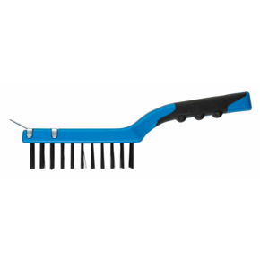 HOEGERT Щетка из стальной проволоки со скребком, 4 х 11