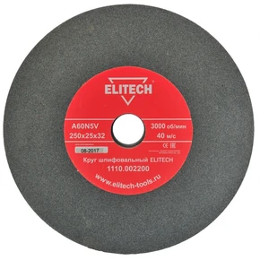 Круг точильный 250х32х25 К60 Elitech 1110.002200