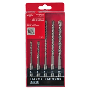 Набор буров SDS+ 5шт Elitech 1820.036600
