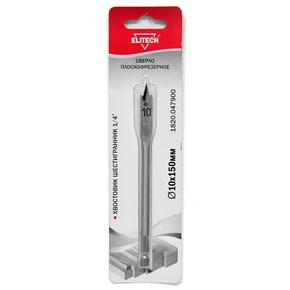Сверло 10х150мм HEX1/4' перо Elitech 1820.047900