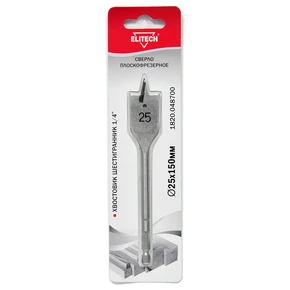 Сверло 25х150мм HEX1/4' перо Elitech 1820.048700