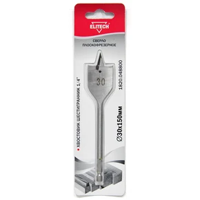 Сверло 30х150мм HEX1/4' перо Elitech 1820.048800