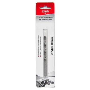 Сверло 7.0х109 HSS-G 1шт Elitech 1820.051200