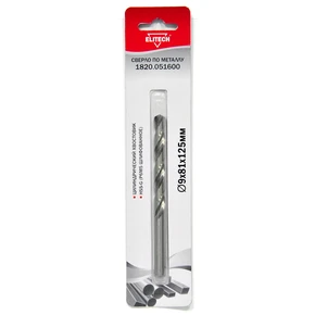 Сверло 9.0х25 HSS-G 1шт Elitech 1820.051600