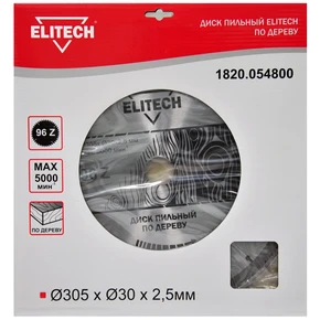 Диск пильный 305х30 96зуб Elitech 1820.054800