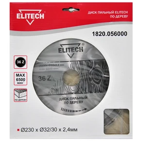 Диск пильный 230х32/30 36зуб Elitech 1820.056000