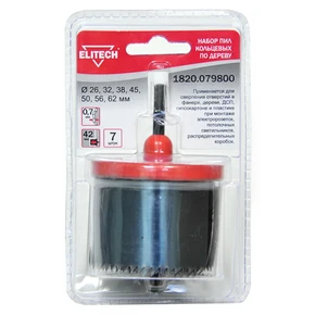 Набор цифенборов 7шт Elitech 1820.079800