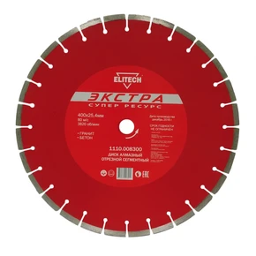 Диск алмазный 400х25,4 гранит Elitech 1110.008300