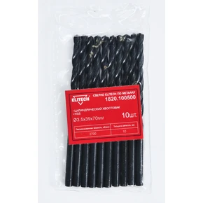 Сверло HSS 3.5х70 1шт Elitech 1820.100500