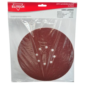 Круг шлифовальный 225мм Р40 5шт Elitech 1820.125900