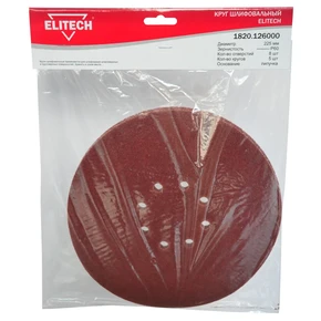 Круг шлифовальный 225мм Р60 5шт Elitech 1820.126000