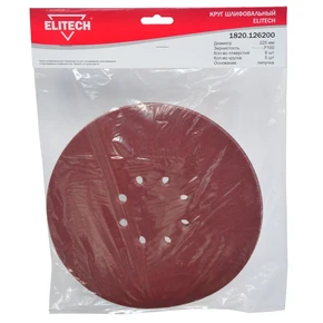 Круг шлифовальный 225мм Р100 5шт Elitech 1820.126200