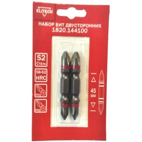 Биты PH2-PH1 45мм 2шт Elitech 1820.144100