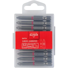 Бита PH1 50мм 1шт Elitech 1820.148200