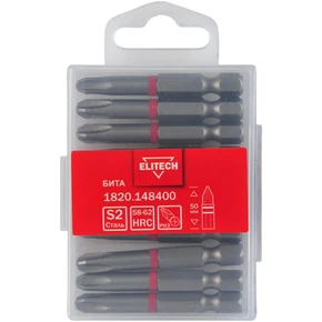Бита PH3 50мм 1шт Elitech 1820.148400