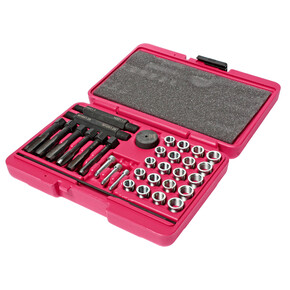 Набор инструментов для восстановления резьбы под свечи накаливания 33 предмета в кейсе JTC