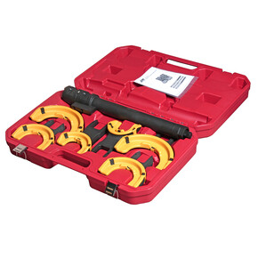 Набор инструментов для стяжки пружин с пневмоприводом (3 пары захватов, ход 317мм) в кейсе JTC