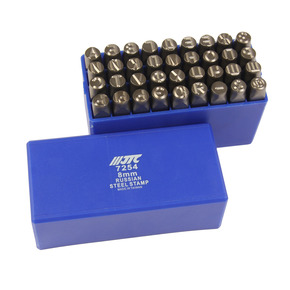 Клейма буквенные кириллица 8мм (HRC 60+-2град. DIN 1451) JTC