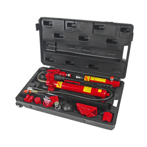 Набор инструментов для кузовных работ гидравлический, усилие 10т, 17 предметов в кейсе JTC