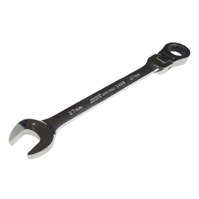 Ключ комбинированный 27х27мм трещоточный с подвижной головкой JTC