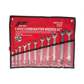 Набор ключей комбинированных 1/4”-7/8” 11 предметов в планшете JTC