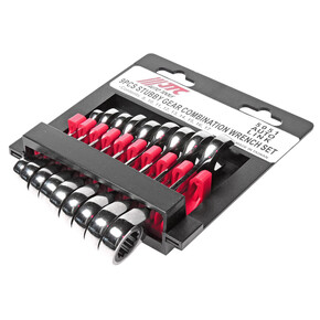 Набор ключей комбинированных 8-17мм трещоточных укороченных 9 предметов JTC