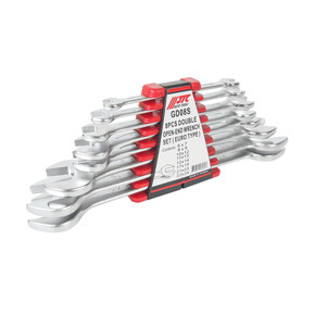 Набор ключей рожковых 6-24мм двухсторонних 8 предметов с держателем JTC