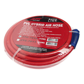 Шланг пневматический 9.7х15.5мм L=10м штуцер 3/8'' ПВХ JTC