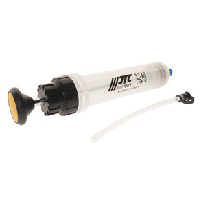 Шприц плунжерный для тормозной жидкости, антифриза 200мл 47x210мм (полипропилен) JTC