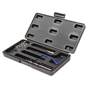 Набор инструментов и вставок для восстановления резьбы М14х1.25мм L=12.4мм 9 предметов JTC