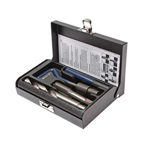 Набор инструментов и вставок для восстановления резьбы М14х1.5мм L=21мм 9 предметов JTC