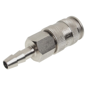 Переходник для компрессора 9.9мм быстросъемный с клапаном 