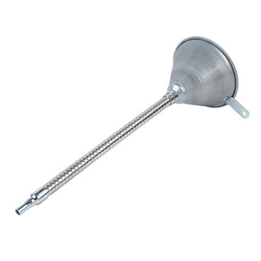 Воронка 140мм металлическая (гибкий слив) L=370мм JTC