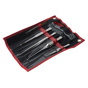 Набор пинцетов нержавеющая сталь 5 предметов JTC