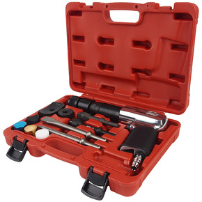 Молоток пневматический 2100уд/мин. с набором зубил 12 предметов JTC