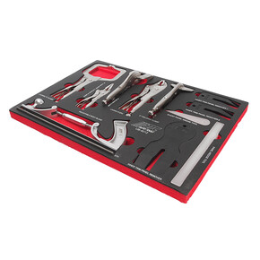 Набор инструментов 12 предметов слесарно-монтажный в ложементе JTC