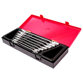 Набор ключей торцевых 6-19мм шарнирных 7 предметов в кейсе JTC