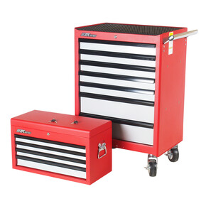 Тележка инструментальная 7 секций с ящиком JTC-3011 JTC