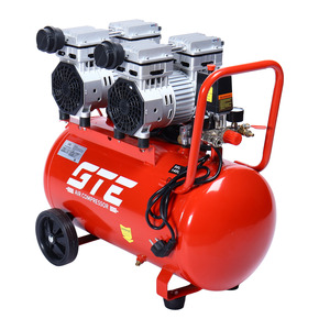 Компрессор пневматический 220В 1.5кВт 8атм.140л/мин. ресивер-50л поршневой безмасляный GTE