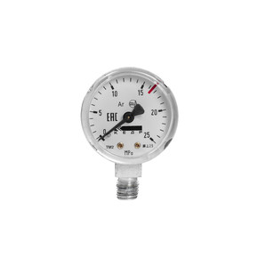 Манометр КЕДР ТМ2 Аргон, (0-25 МПа, кл.2,5, М12Х1,5) Ar-У