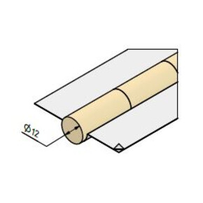 Керамическая подкладка круглая КЕДР КП-12Ц (диаметр 12 мм, цилиндр, длина 600 мм)