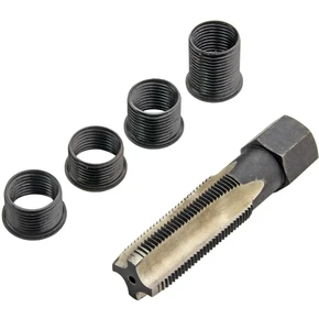Набор для восстановления резьбы свечного отверстия М14 х 1.25, 5 предметов, ZIPMEND